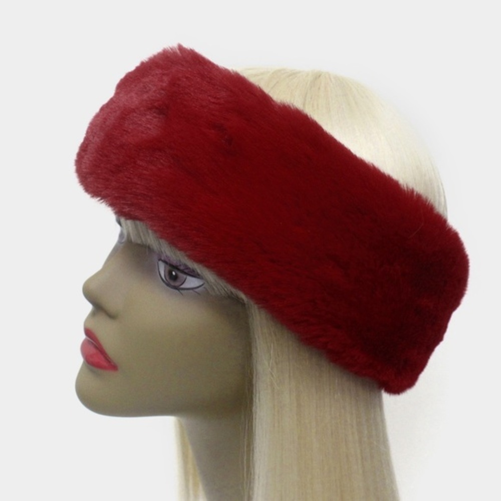 Fur earmuff headband